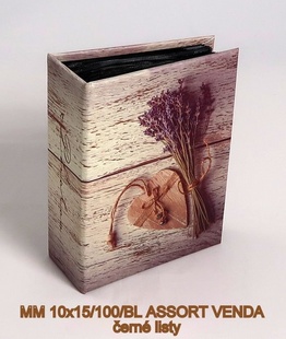 POLDOM album VENDA 10x15/100, černé listy