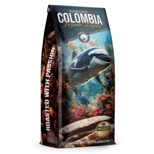 BLUE ORCA Fusion Colombia Fazenda Laguna, zrnková káva, Arabica 75% / Robusta 25 %, 1 kg