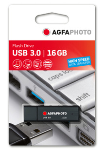 AGFAPHOTO 16 GB USB 3.0 Type-A Flash Drive černý (45 MB/s / 15 MB/s)