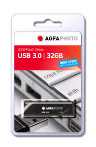 AGFAPHOTO 32 GB USB 3.0 Type-A Flash Drive černý (55 MB/s / 15 MB/s)